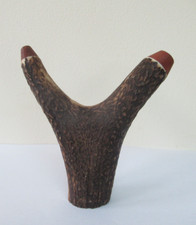 RED DEER STAGSHORN ANTLER THUMBSTICK HANDLE FOR WALKING STICK MAKING/STICKS