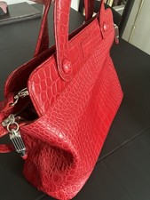 Red Leather Lulu Guinness Tote