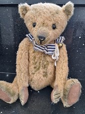 TURNER 12" VINTAGE MOHAIR ARTIST DISTRESSED BEAR OOAK KAREN BRENTNALL KAZ BEARS