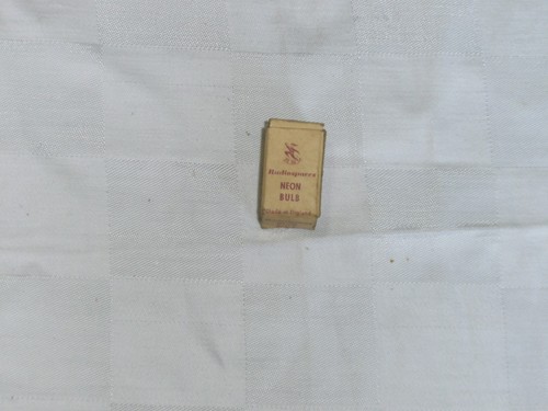 Radiospares neon bulb s - bulb, m.e.s.