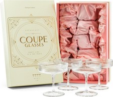 Vintage Art Deco Coupe Glasses