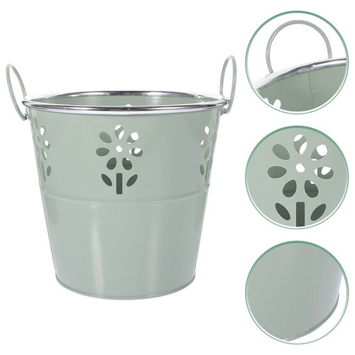 Tiny metal buckets tin pail - tin,