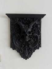 Skull Wall Shelf Gothic Decor
