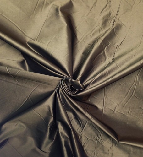Pure silk taffeta walnut - taffeta, brown