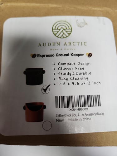 Coffee grounds knock box - grounds,
