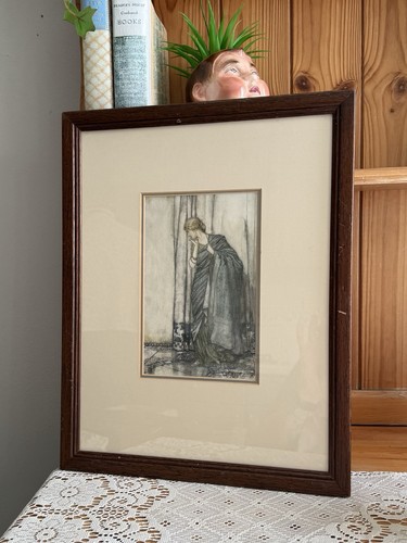 Vintage framed print helena - framed,