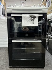 AEG CGX1130ACW 55cm Gas Cooker with Lid - White