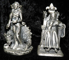 Myth & Magic King Arthur & Dragons Enchantress Figures - Excellent Condition