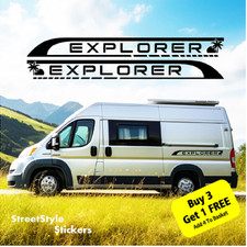 MOTORHOME CAMPER VAN CARAVAN STICKERS DECAL GRAPHIC MOTORHOME DECAL TVP CAMPING