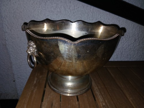 Vintage silver copper punch - silver,