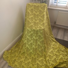 Vintage Damask Curtains Lime