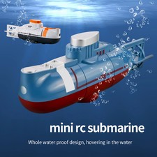 Kids Boys Mini RC Submarine Water Diving Remote Control Waterproof Simulation