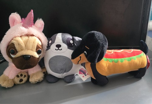 Assorted plush soft toy - toy, dog