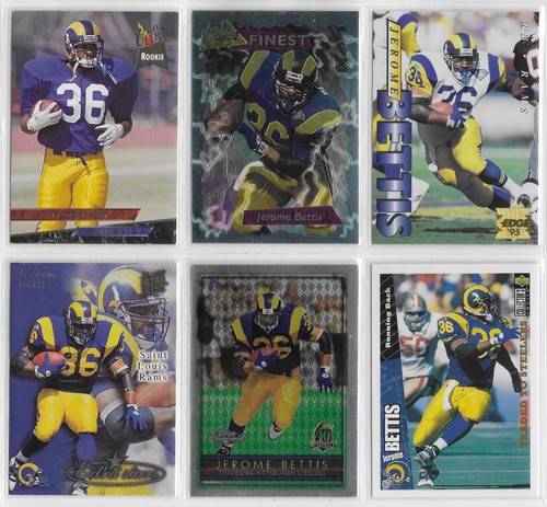 Jerome bettis card lot - bettis,