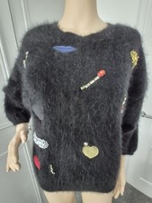 Stunningly Beautiful Ladies Luxurious Angora Jumper With Stylish Shapes.
