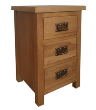Oak bedside cabinet drawer - oak, 3