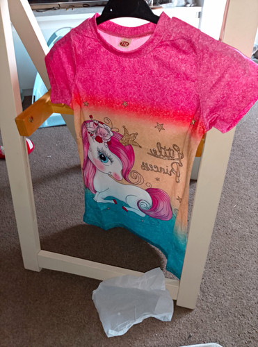 Unicorn shirt dress 5 - dress, 4-5