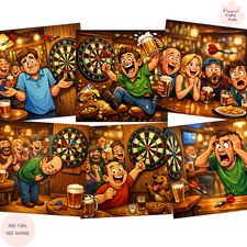 Darts Card Toppers Cardmaking