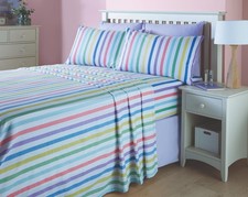 Candy stripe flannelette - stripe,
