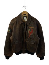 Avirex 80S/A-2 Flight/Blood Chit/American Chinese/Leather Jacket Blouson/M/Leath