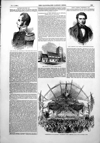 Antique print captain mclure - print,