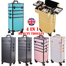 Make up Trolley Beauty Case Nail Technician Hairdressing Cosmetic Storage Box UK