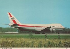 WARDAIR BOEING 747 AIRCRAFT POSTCARD AIRPLANE AIRLINE AVIATION CANADA 1