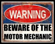 WARNING BEWARE OF THE MOTOR