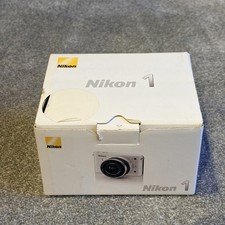 Nikon 1 J1 Mirrorless Camera Kit White 10-30mm Lens Boxed - Good Condition