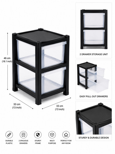 Drawer plastic storage tower - plastic,