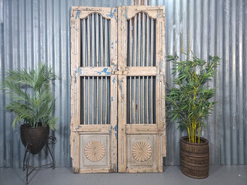 Pair vintage rustic indian - rustic,