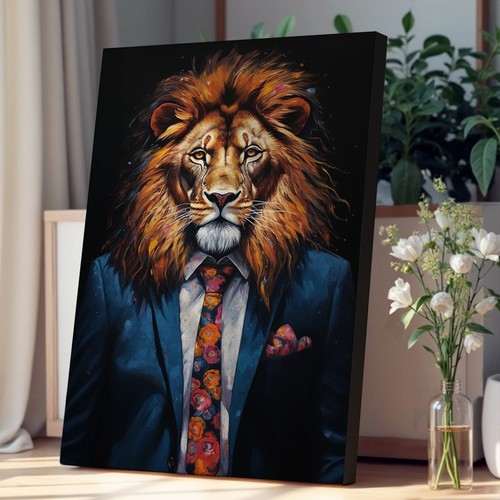 Lion suit canvas - in, art