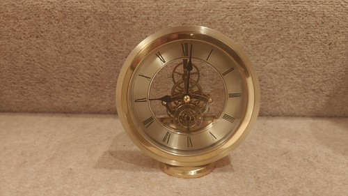Polished brass london clock - polished,