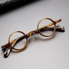 Acetate Retro Eyeglass Frames small Round Japanese Glasses Brand 34mm Spectacles