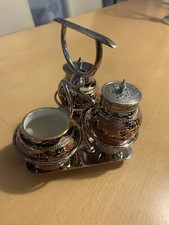 vintage antique condiment set