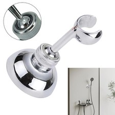 Adjustable Metal Shower Head Wall Mounted Holder Chrome Bathroom Bracket Clip UK