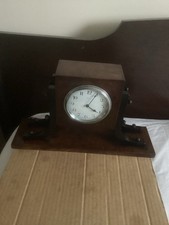 Vtg BAYARD D.B. France Made 8-DAY Lever Movement Wooden Mantel Clock ,WORKING 