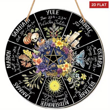 Pagan Wheel of The Year Wooden
