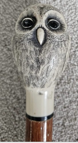Owl walking stick cane - stick,
