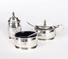 Antique George V Silver Cruet