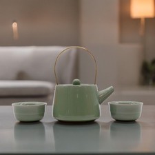 Herbal Jade Teapot Set - Pot &