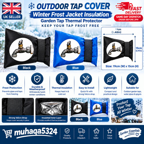 Outdoor tap cover winter frost - outdoor,
