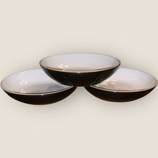 Denby Jet Black 3x Pasta Bowls
