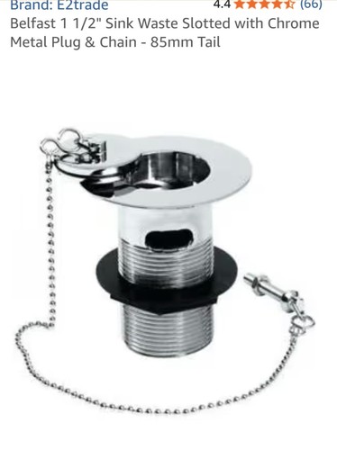 Belfast slotted chrome - belfast, 1/2"
