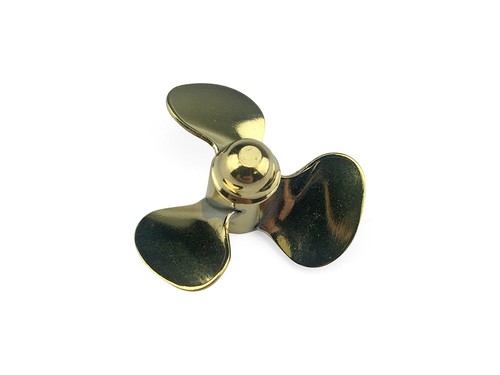 Radio active brass propeller - brass,