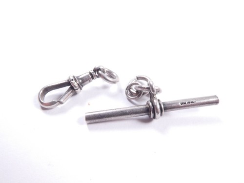 Antique albert bar and - bar, catch