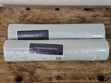 Graham & Brown 20-870 Crushed Silk Teal Textured Vinyl Wallpaper X2