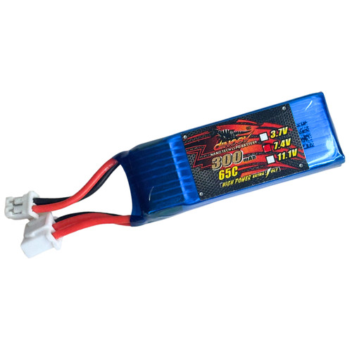 300mah 65c continuous - 7.4v, 2s