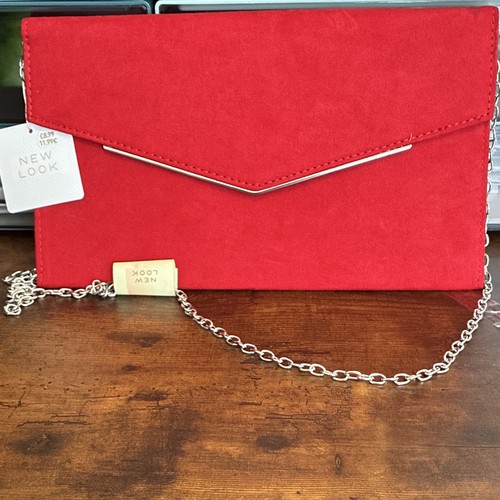 New look red faux - new,