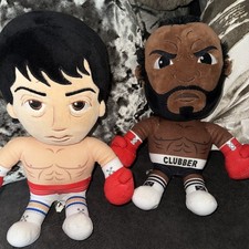 Rocky Balboa And Clubber Lang Plush Figures, Collectable